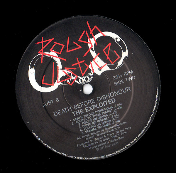 The Exploited - Death Before Dishonour | Rough Justice (JUST 6) - 4