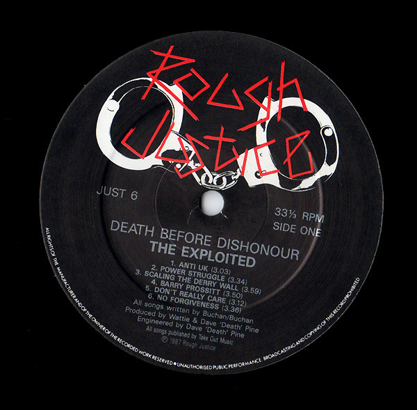 The Exploited - Death Before Dishonour | Rough Justice (JUST 6) - 3