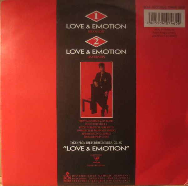 Stevie B - Love & Emotion | BCM Records (BCM 07465) - 2