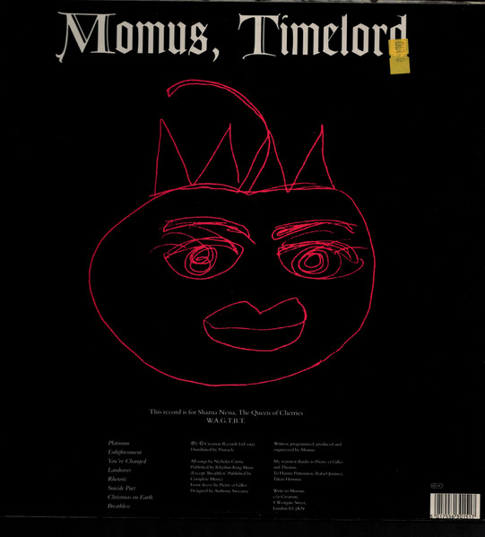 Momus - Timelord | Creation Records (CRELP 151) - 2
