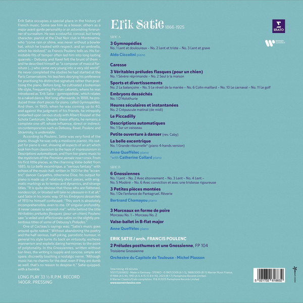 Erik Satie - Le Bel Excentrique (Best Of Erik Satie) | Erato (5021732618832) - 2 Erik Satie - Le Bel Excentrique (Best Of Erik Satie) | Erato (5021732618832) - 2
