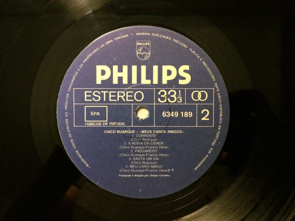 Chico Buarque - Meus Caros Amigos | Philips (6349 189) - 4