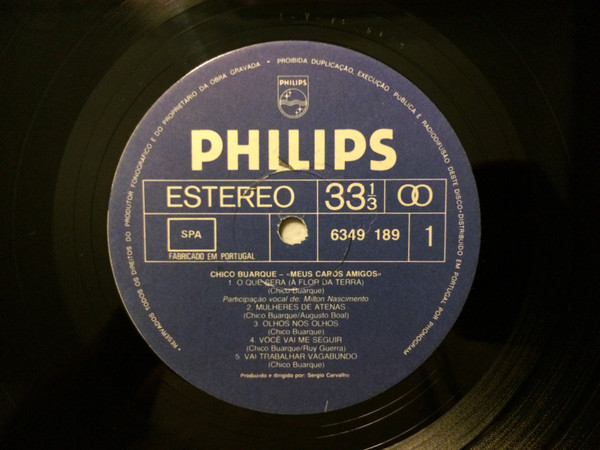 Chico Buarque - Meus Caros Amigos | Philips (6349 189) - 3