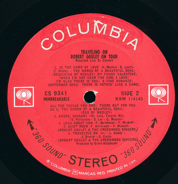 Robert Goulet - Traveling On - Robert Goulet On Tour | Columbia (CS 9341) - 4