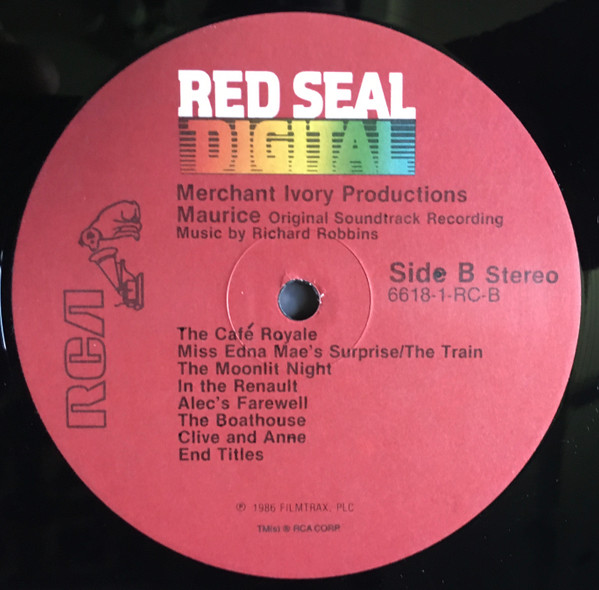 Richard Robbins - Maurice (Original Soundtrack Recording) | RCA Red Seal (6618-1-RC) - 4 Richard Robbins - Maurice (Original Soundtrack Recording) | RCA Red Seal (6618-1-RC) - 4