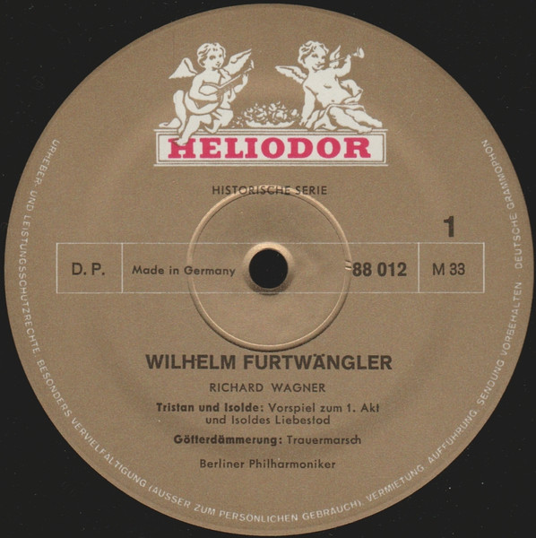 Wilhelm Furtwängler dirigiert Richard Wagner / Felix Mendelssohn-Bartholdy – Berliner Philharmoniker - Wagner · Mendelssohn-Bartholdy | Heliodor (88 012) - 3 Wilhelm Furtwängler dirigiert Richard Wagner / Felix Mendelssohn-Bartholdy – Berliner Philharmoniker - Wagner · Mendelssohn-Bartholdy | Heliodor (88 012) - 3