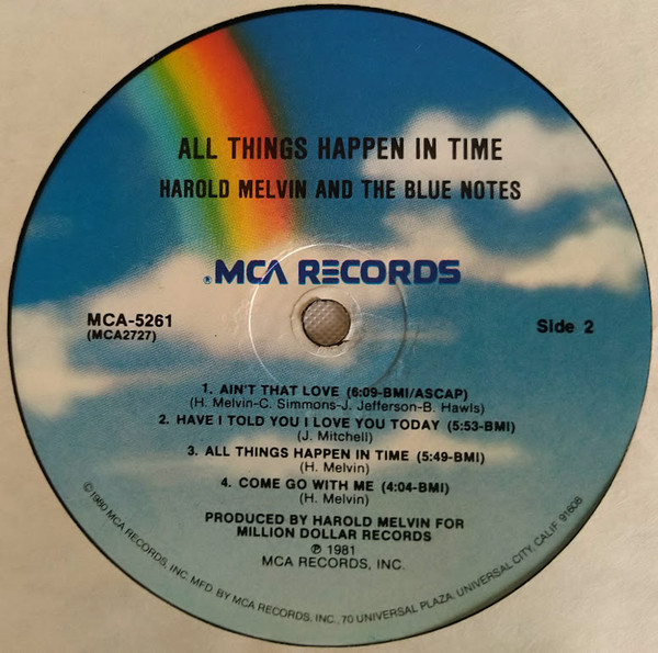 Harold Melvin And The Blue Notes - All Things Happen In Time | MCA Records (MCA-5261) - 4 Harold Melvin And The Blue Notes - All Things Happen In Time | MCA Records (MCA-5261) - 4