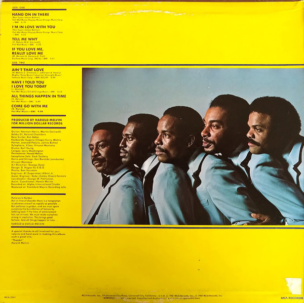 Harold Melvin And The Blue Notes - All Things Happen In Time | MCA Records (MCA-5261) - 2 Harold Melvin And The Blue Notes - All Things Happen In Time | MCA Records (MCA-5261) - 2