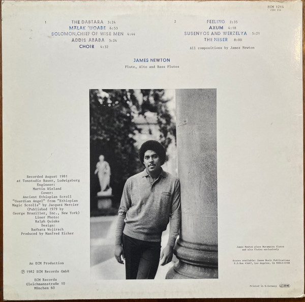 James Newton - Axum | ECM Records (ECM 1214) - 2