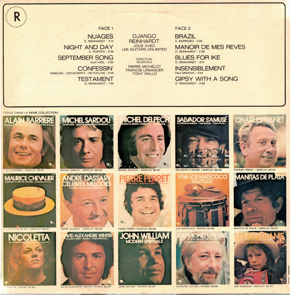 Django Reinhardt Joue Avec The Guitars Unlimited - Nuages / Manoir De Mes Rêves... | Barclay (950030) - 2 Django Reinhardt Joue Avec The Guitars Unlimited - Nuages / Manoir De Mes Rêves... | Barclay (950030) - 2