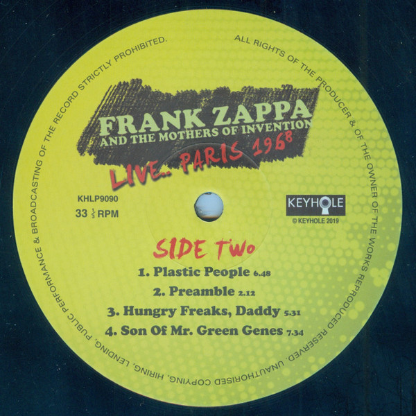Frank Zappa And The Mothers - Live.. Paris 1968 | Keyhole (KHLP9090) - 4