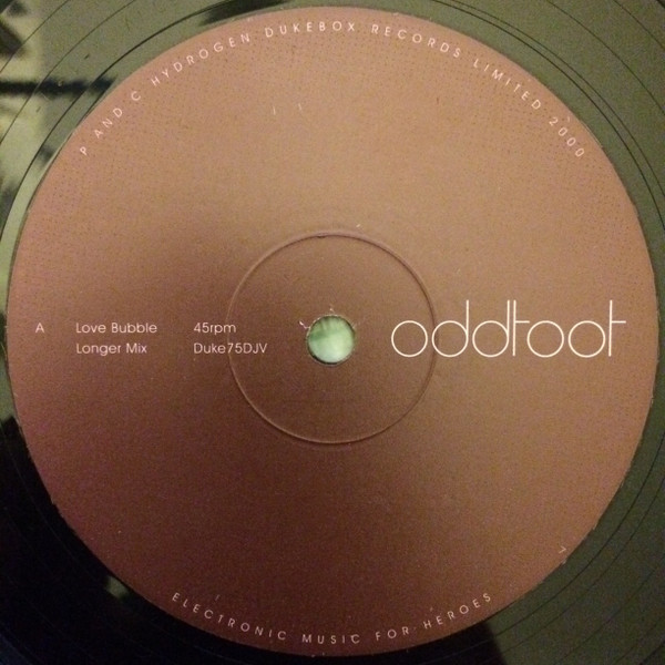 The Odd Toot - Love Bubble / Terry's Video | Hydrogen Dukebox (DUKE 075DJV) - main