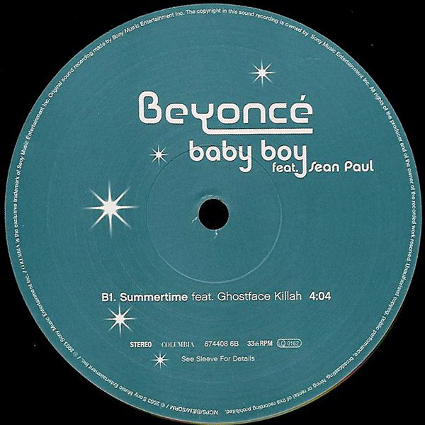 Beyoncé Feat. Sean Paul - Baby Boy | Columbia (674408 6) - 4