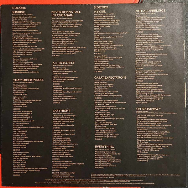 Eric Carmen - Eric Carmen | Arista (3C 064-97129) - 3 Eric Carmen - Eric Carmen | Arista (3C 064-97129) - 3