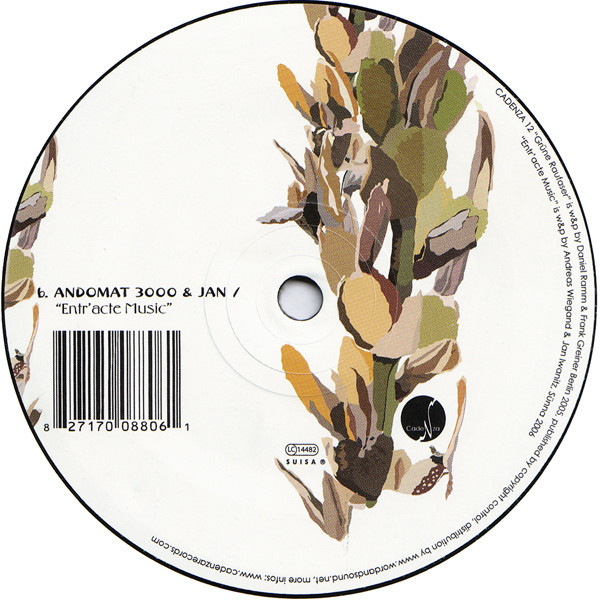 Pikaya / Andomat 3000 & Jan Iwanitz - Grüne Raufaser / Entr'acte Music | Cadenza (Cadenza 12) - 3 Pikaya / Andomat 3000 & Jan Iwanitz - Grüne Raufaser / Entr'acte Music | Cadenza (Cadenza 12) - 3