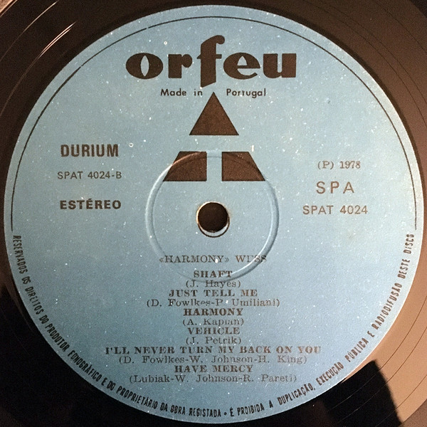 Wess Johnson - Harmony | Orfeu (SPAT 4024) - 4