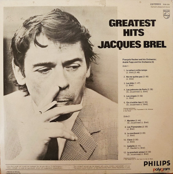 Jacques Brel - Greatest Hits | Philips (9120 379) - 2
