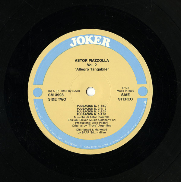 Astor Piazzolla - Vol. 2 - Allegro Tangabile | Joker (SM 3998) - 3 Astor Piazzolla - Vol. 2 - Allegro Tangabile | Joker (SM 3998) - 3