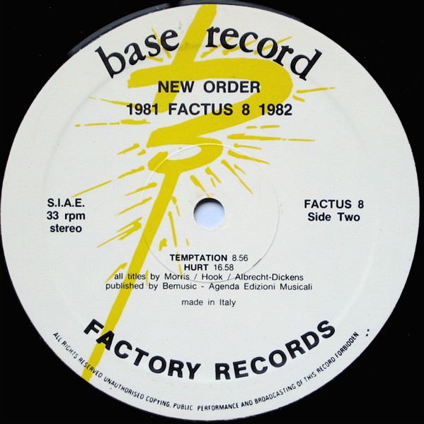 New Order - 1981-1982 | Base Record (FACTUS 8) - 4 New Order - 1981-1982 | Base Record (FACTUS 8) - 4
