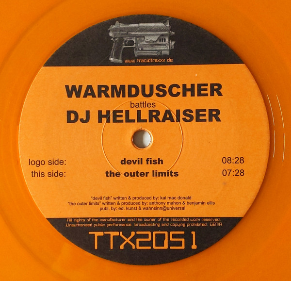 Warmduscher Battles DJ Hellraiser - Devil Fish / The Outer Limits | Tracid Traxxx (TTX2051) - 2 Warmduscher Battles DJ Hellraiser - Devil Fish / The Outer Limits | Tracid Traxxx (TTX2051) - 2