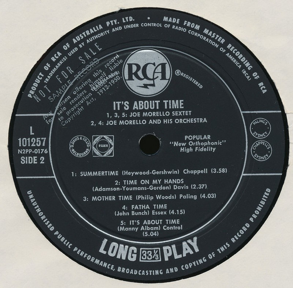 Joe Morello - It's About Time | RCA (L101257) - 4 Joe Morello - It's About Time | RCA (L101257) - 4