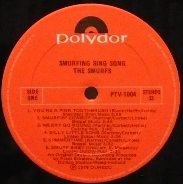 The Smurfs - Smurfing Sing Song | Polydor (PTV-1004) - 3