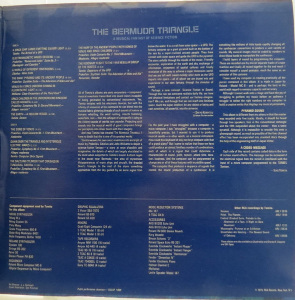 Tomita - The Bermuda Triangle | RCA Red Seal (ARL1-2885) - 4