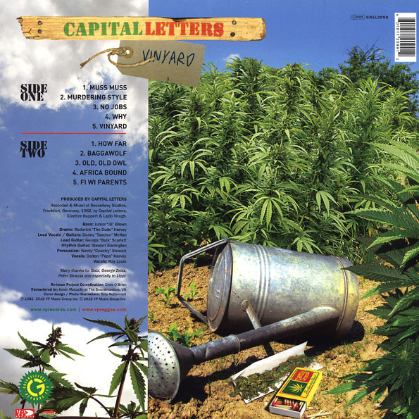 Capital Letters - Vinyard | Greensleeves Records (GREL2099) - 2 Capital Letters - Vinyard | Greensleeves Records (GREL2099) - 2