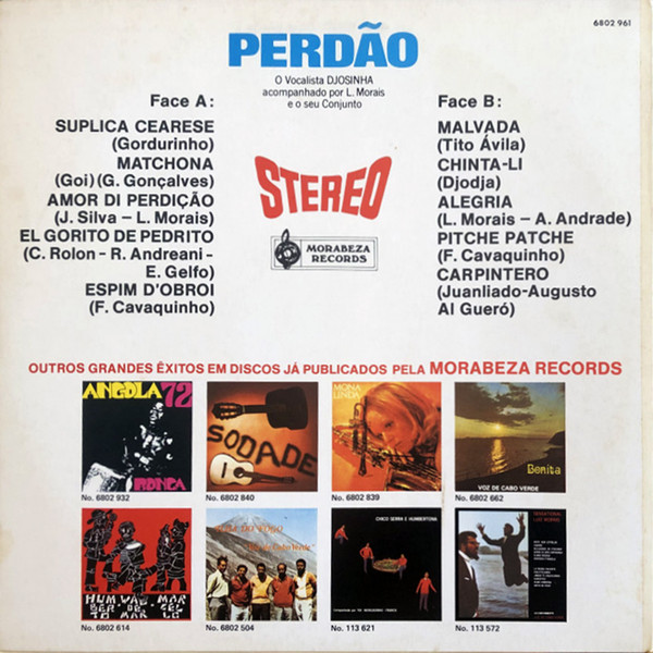 Djosinha - Perdão | Morabeza Records (6802 961) - 2