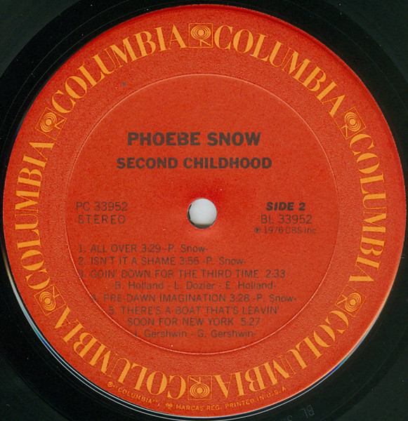 Phoebe Snow - Second Childhood | Columbia (PC 33952) - 4 Phoebe Snow - Second Childhood | Columbia (PC 33952) - 4