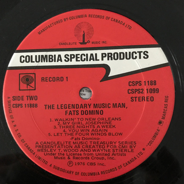 Fats Domino - The Legendary Music Man, Fats Domino | Candlelite Music (CSPS2 1099) - 4 Fats Domino - The Legendary Music Man, Fats Domino | Candlelite Music (CSPS2 1099) - 4