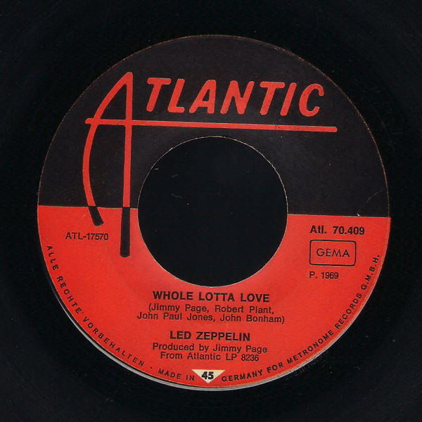 Led Zeppelin - Whole Lotta Love | Atlantic (Atl. 70.409) - 3