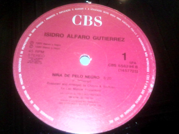 Isidro Alfaro Gutierrez - Niña De Pelo Negro | CBS (656294 6) - 3