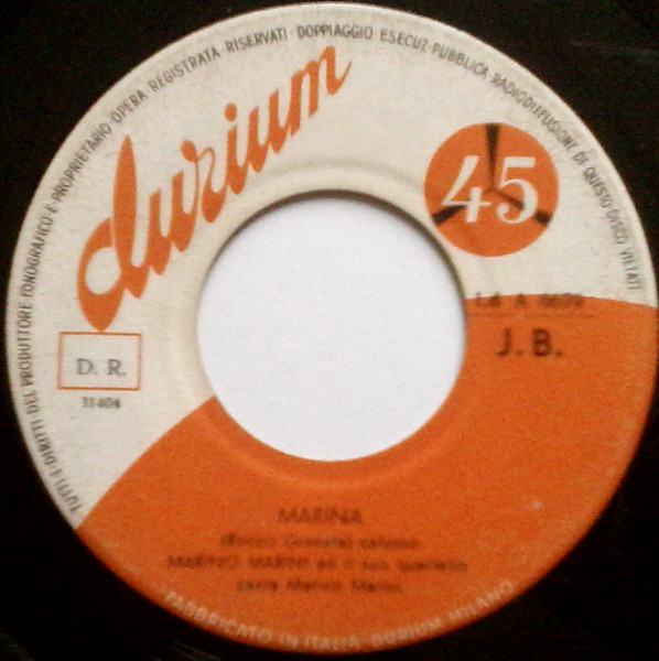 Marino Marini Ed Il Suo Quartetto - Marina / Sei Bella | Durium (Ld A 6679 J.B.) - main
