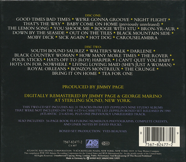 Led Zeppelin - Boxed Set2 | Atlantic (7567-82477-2) - 2