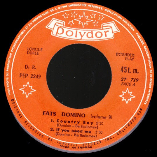 Fats Domino - Vol. 9 - Country Boy | Polydor (27 719) - 3