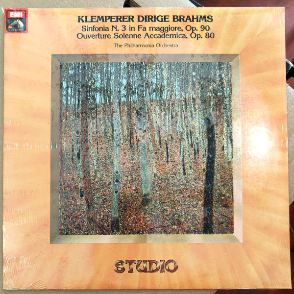 Otto Klemperer Dirige Johannes Brahms , Philharmonia Orchestra - Sinfonia N. 3 In Fa Maggiore, Op. 90 / Ouverture Solenne Accademica, Op. 80 | La Voce Del Padrone (3C 053-00473)