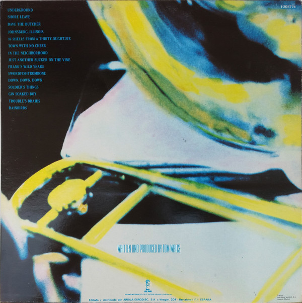 Tom Waits - Swordfishtrombones | Island Records (I-205.774) - 2 Tom Waits - Swordfishtrombones | Island Records (I-205.774) - 2