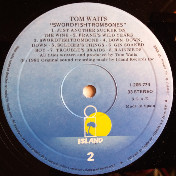 Tom Waits - Swordfishtrombones | Island Records (I-205.774) - 4 Tom Waits - Swordfishtrombones | Island Records (I-205.774) - 4