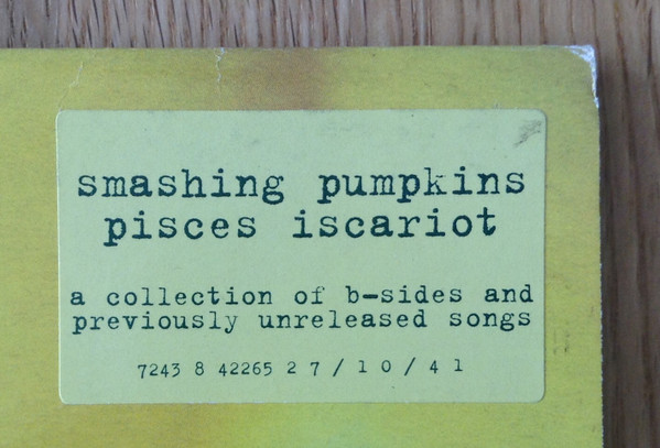 The Smashing Pumpkins - Pisces Iscariot | Hut Recordings (HUTLP 41) - 2 The Smashing Pumpkins - Pisces Iscariot | Hut Recordings (HUTLP 41) - 2