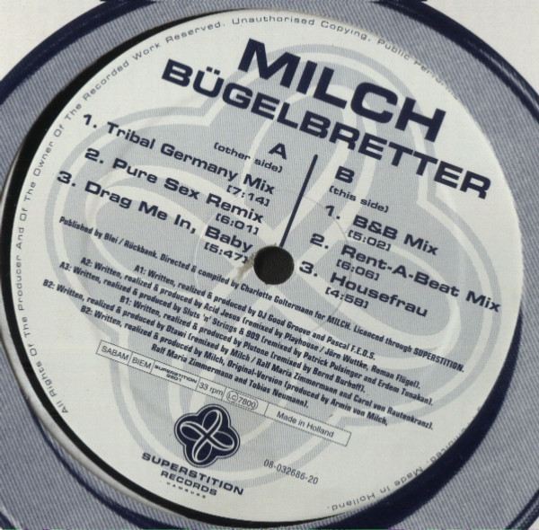 Milch - Bügelbretter (Housefrau Remix-EP) | Superstition (SUPERSTITION 2901) - main