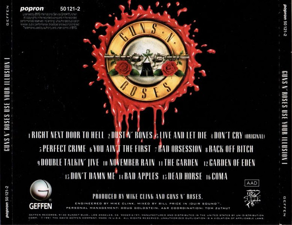 Guns N' Roses - Use Your Illusion I | Popron (50 121-2) - 2 Guns N' Roses - Use Your Illusion I | Popron (50 121-2) - 2