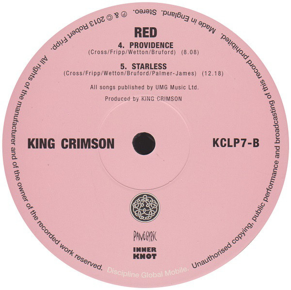 King Crimson - Red | Discipline Global Mobile (KCLP7) - 4