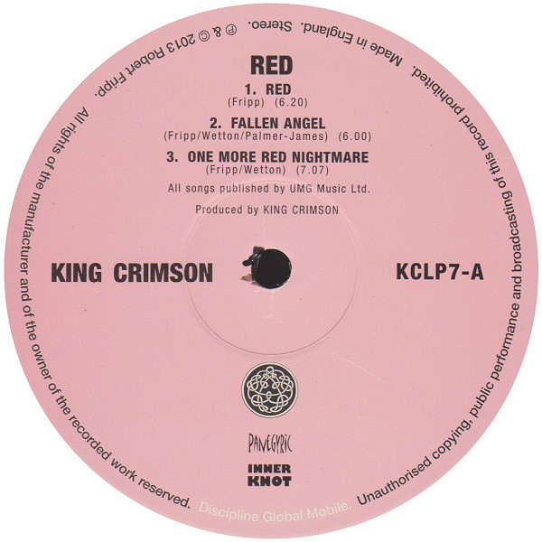 King Crimson - Red | Discipline Global Mobile (KCLP7) - 3