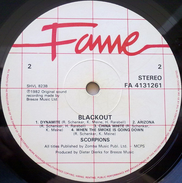 Scorpions - Blackout | Fame (FA 41 3126 1) - 4
