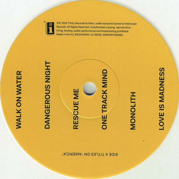 30 Seconds To Mars - America | Interscope Records (00602567400882) - 3 30 Seconds To Mars - America | Interscope Records (00602567400882) - 3