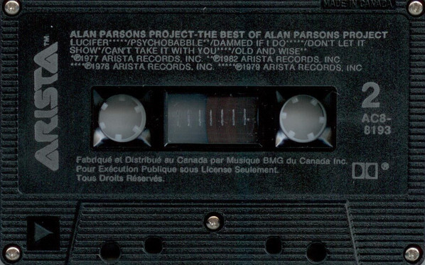 The Alan Parsons Project - The Best Of The Alan Parsons Project | Arista (AC8-8193) - 4