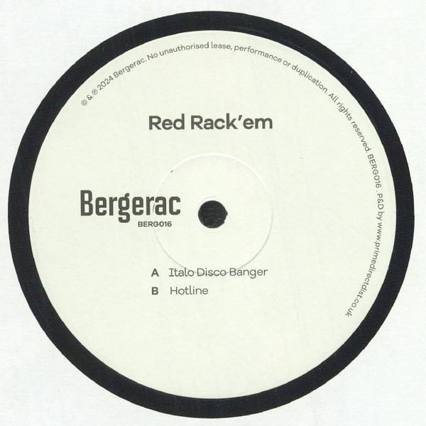 Red Rack'Em - Italo Disco Banger | Bergerac (BERG016) - 2