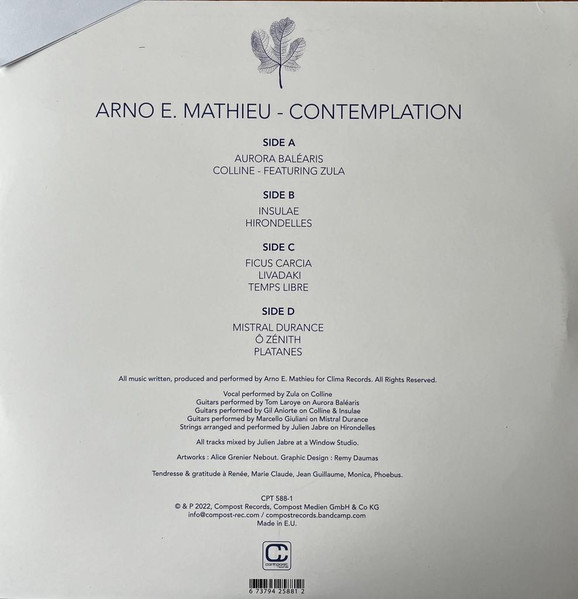 Arno E. Mathieu - Contemplation | Compost Records (CPT 588-1) - 2 Arno E. Mathieu - Contemplation | Compost Records (CPT 588-1) - 2