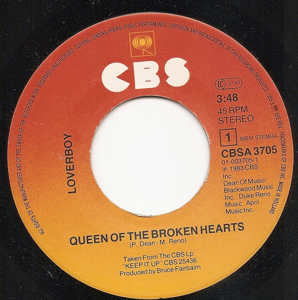 Loverboy - Queen Of The Broken Hearts | CBS (CBSA 3705) - 3